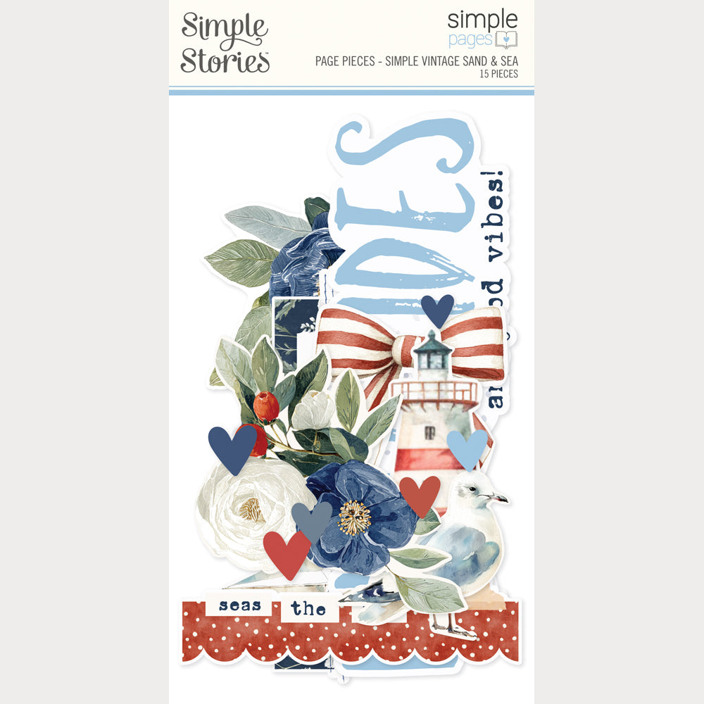 Simple Stories - Simple Vintage Sand And Sea Collection - Simple Page Pieces