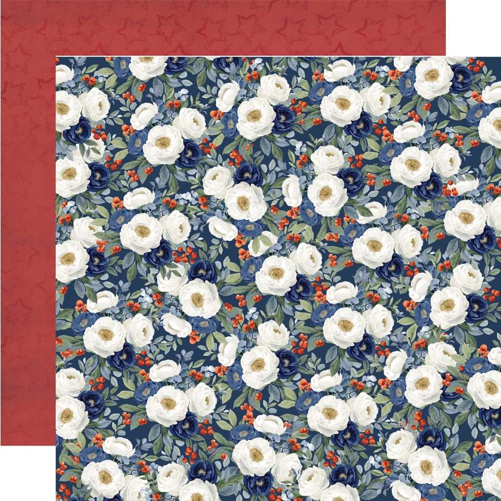 Simple Stories - Simple Vintage Land Of The Free Collection - 12 x 12 Double Sided Paper - Home And Heart