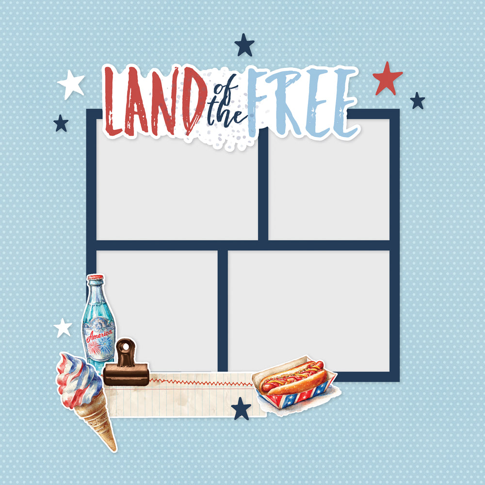 Simple Stories - Simple Vintage Land Of The Free Collection - Ephemera - Simple Page Page Pieces