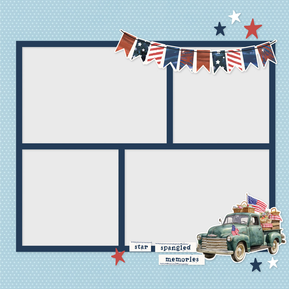 Simple Stories - Simple Vintage Land Of The Free Collection - Ephemera - Simple Page Page Pieces