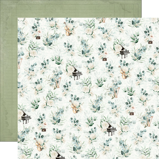 Simple Stories - Simple Vintage Timeless Harmony Collection - 12 x 12 Double Sided Paper - Simple Melody