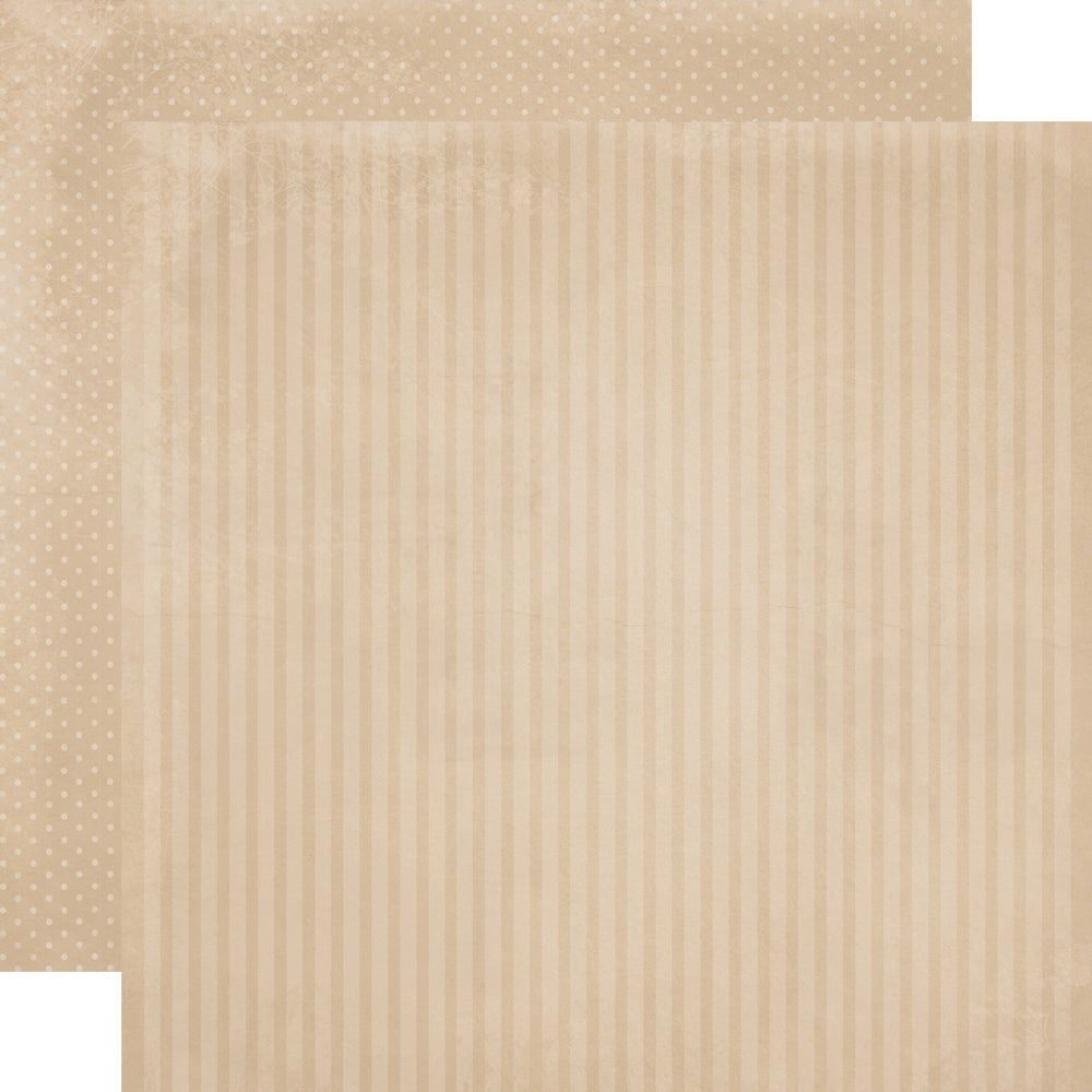 Simple Stories - Simple Vintage Timeless Harmony Collection - 12 x 12 Double Sided Paper - Hazelnut