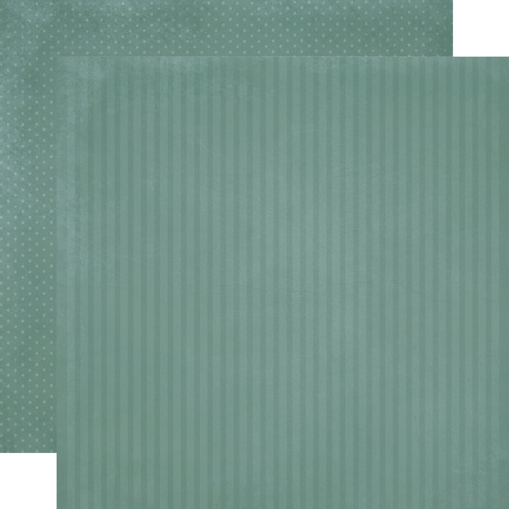 Simple Stories - Simple Vintage Timeless Harmony Collection - 12 x 12 Double Sided Paper - Muted Teal