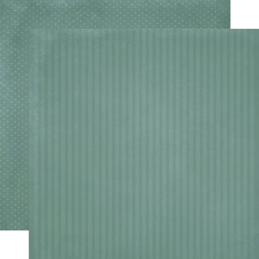 Simple Stories - Simple Vintage Timeless Harmony Collection - 12 x 12 Double Sided Paper - Muted Teal