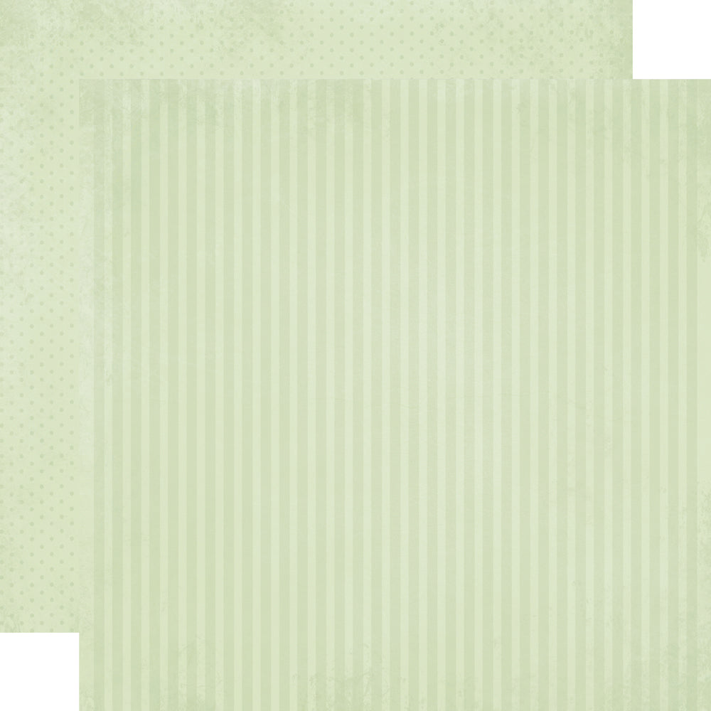 Simple Stories - Simple Vintage Timeless Harmony Collection - 12 x 12 Double Sided Paper - Green Tea