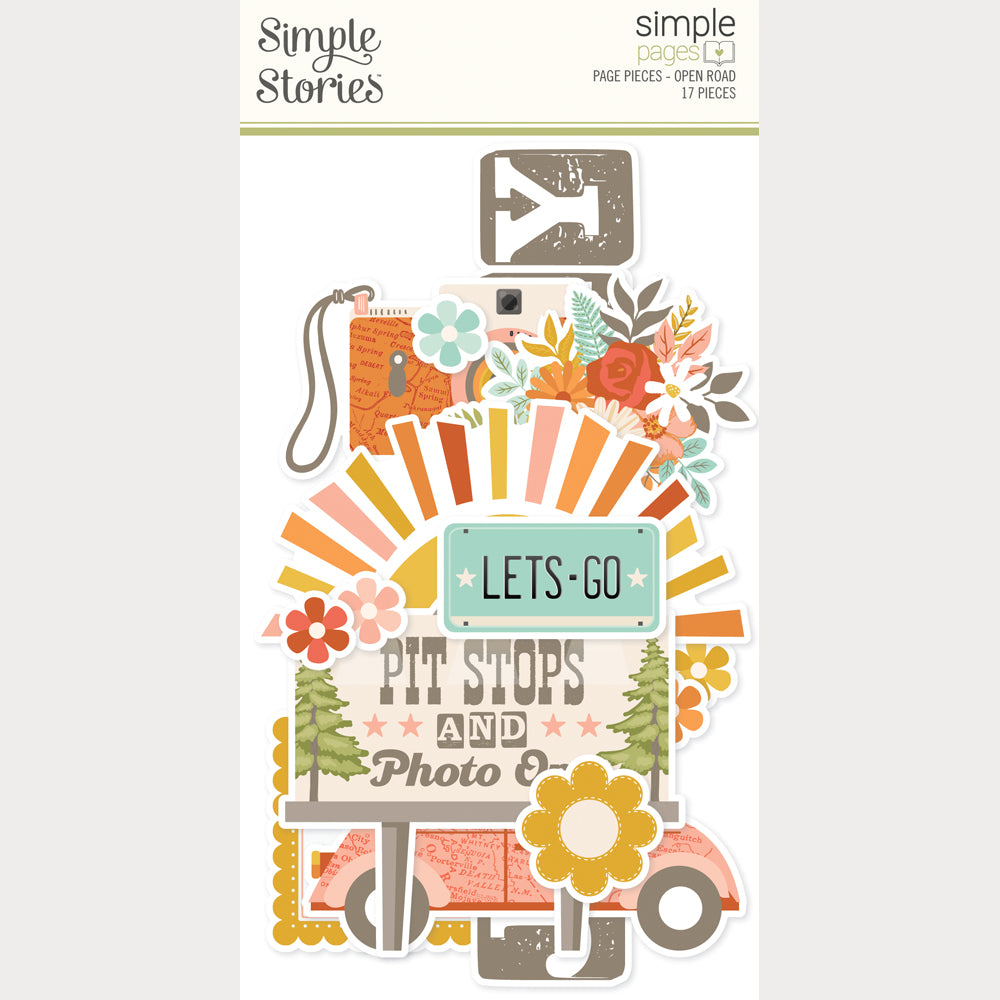 Simple Stories - Open Road Collection - Simple Pages Page Pieces