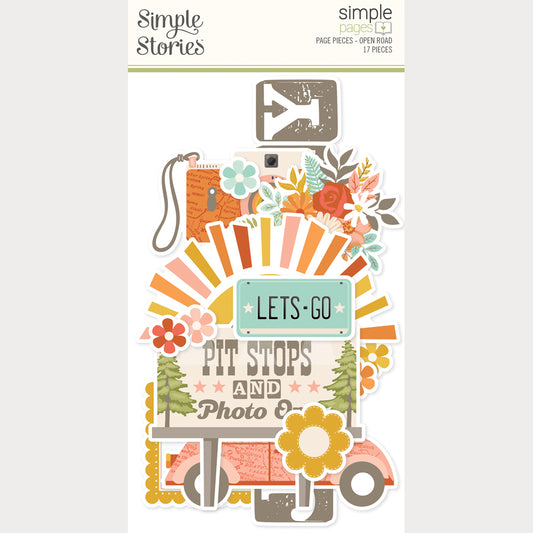 Simple Stories - Open Road Collection - Simple Pages Page Pieces