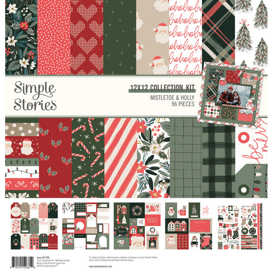 Simple Stories - Mistletoe & Holly Collection - 12 x 12 Collection Kit