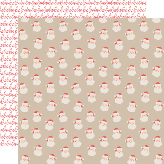 Simple Stories - Mistletoe & Holly Collection - 12 x 12 Double Sided Paper - Naughty Or Nice