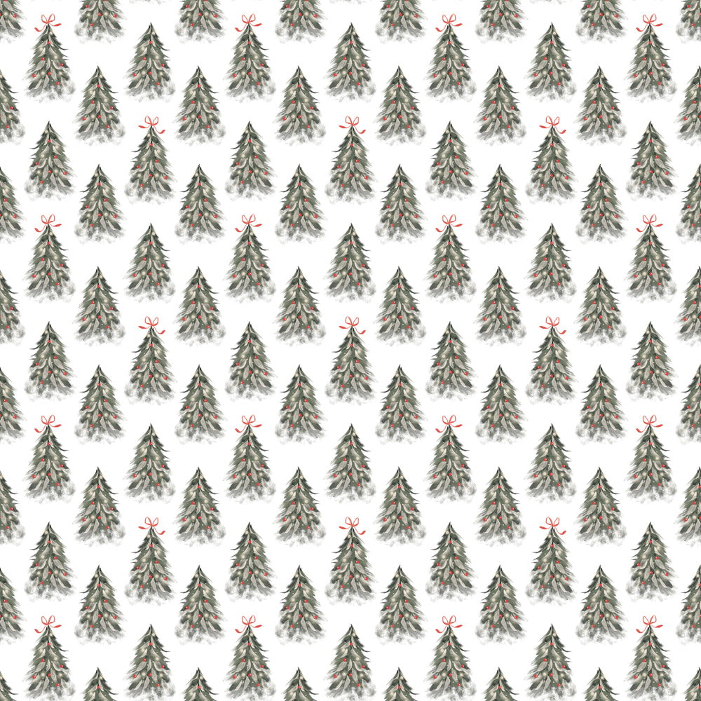 Simple Stories - Mistletoe & Holly Collection - 12 x 12 Double Sided Paper - Evergreen Wishes