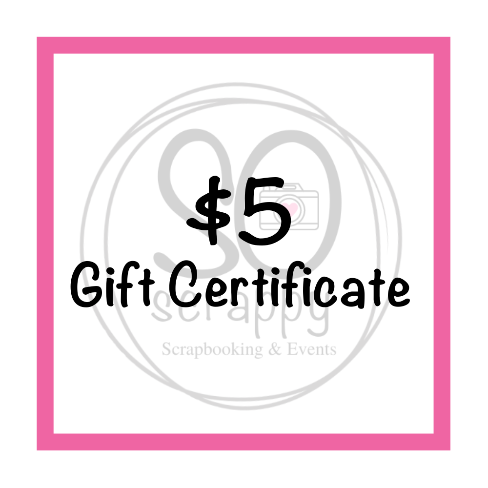 SO scrappy GIFT CERTIFICATE