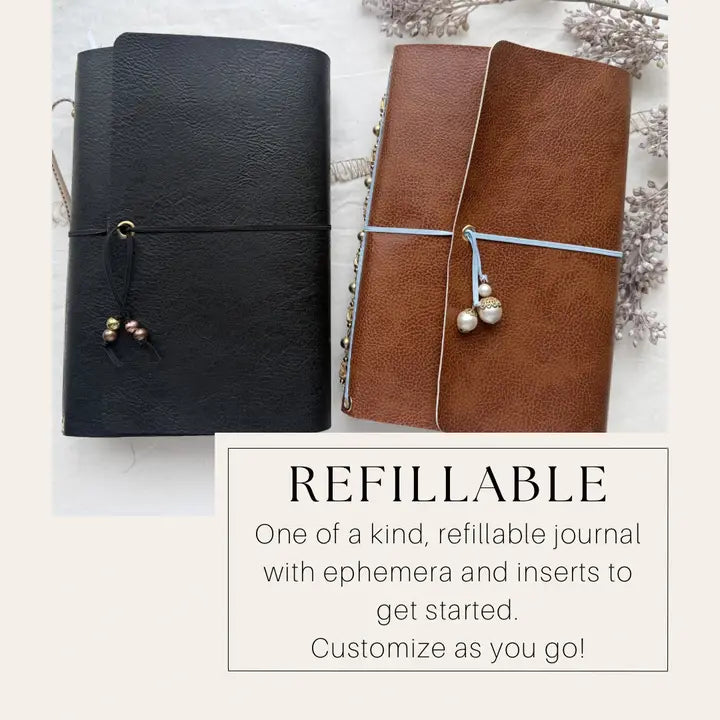 A House Of Books - Handmade Refillable Journal