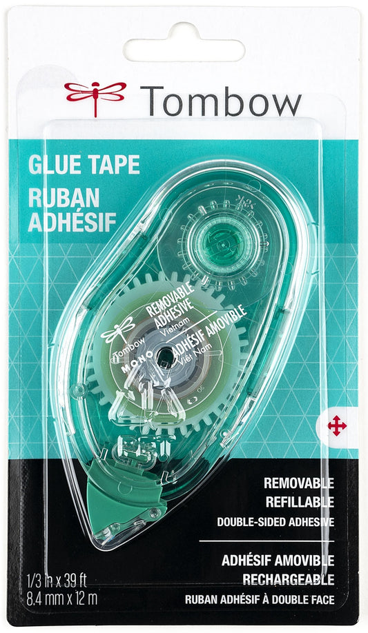 Tombow removable adhesive tape with packaging on a white background