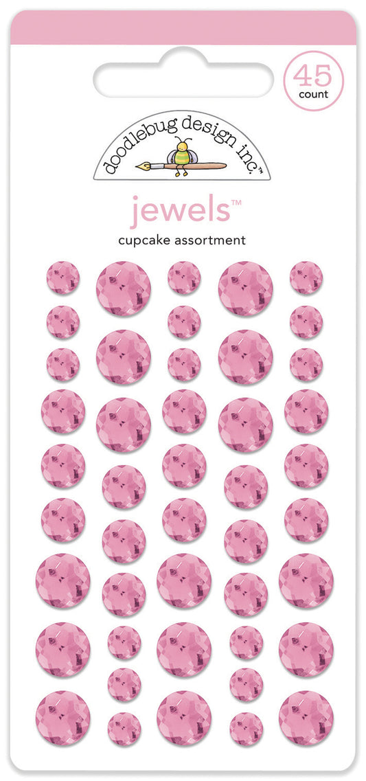 Doodlebug Design - Monochromatic Collection - Jewels - Cupcake