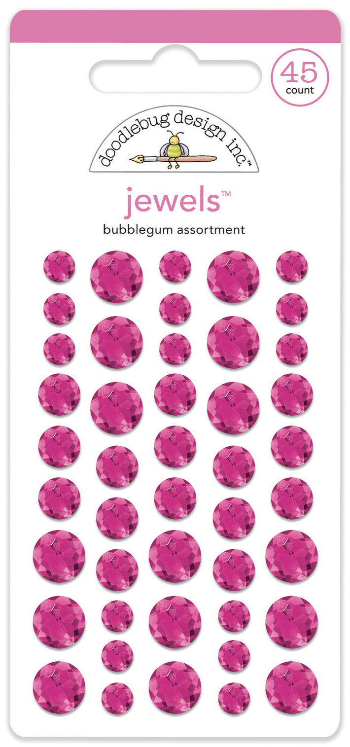 Doodlebug Design - Monochromatic Collection - Jewels - Bubblegum