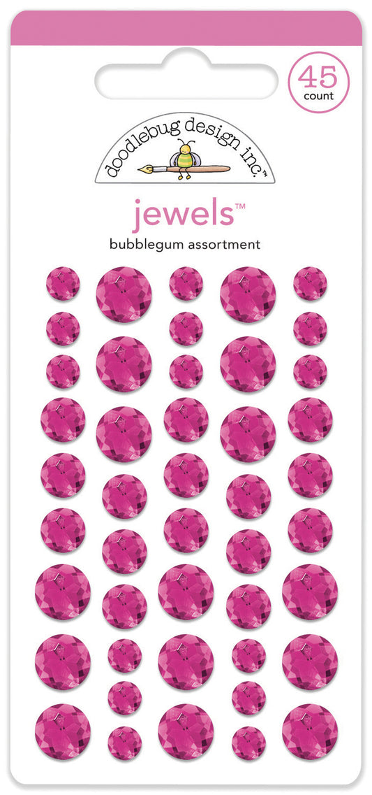 Doodlebug Design - Monochromatic Collection - Jewels - Bubblegum