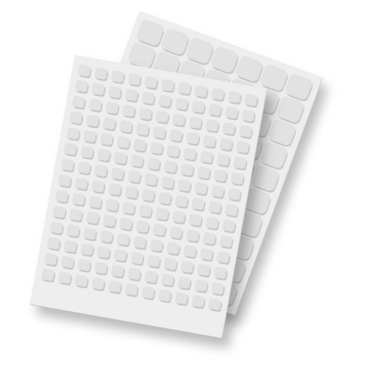 SO scrappy Scrapbooking 3-D Adhesive Squares - Mixed Sizes - White