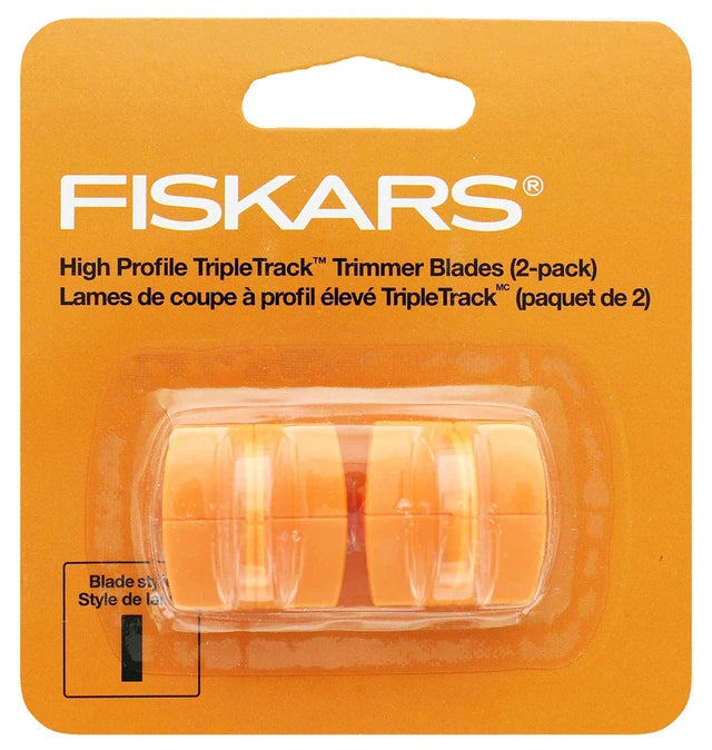 Fiskars – High Profile TripleTrack Trimmer Blades – Blade Style “I” - (2 Pack)