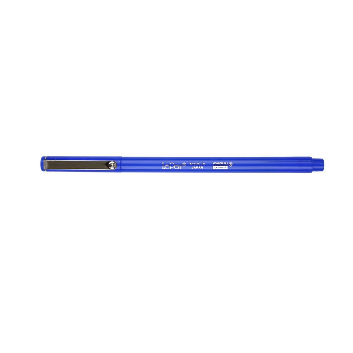 Blue LePen on a white background