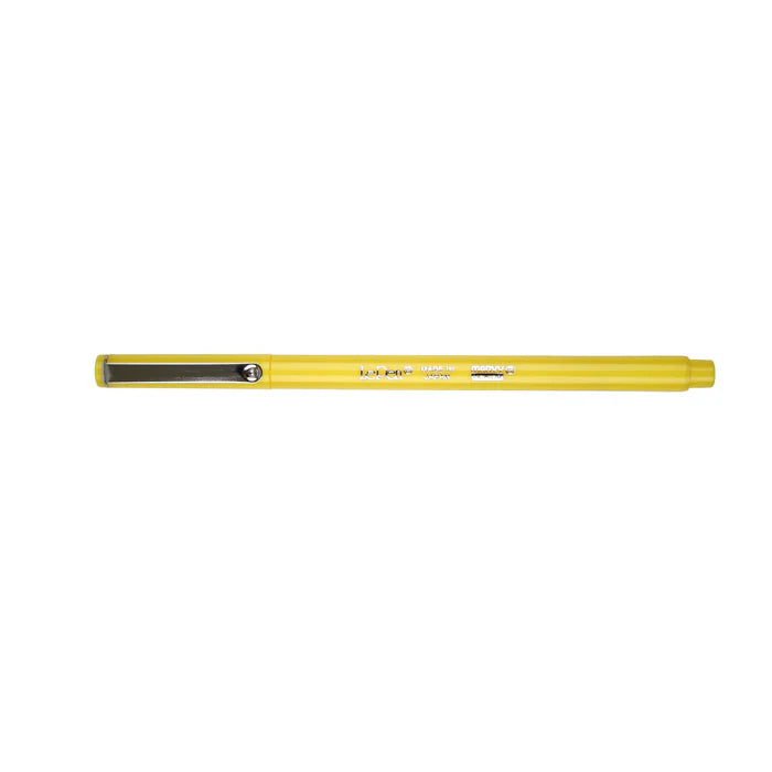 Yellow Le Pen marker  on a white background