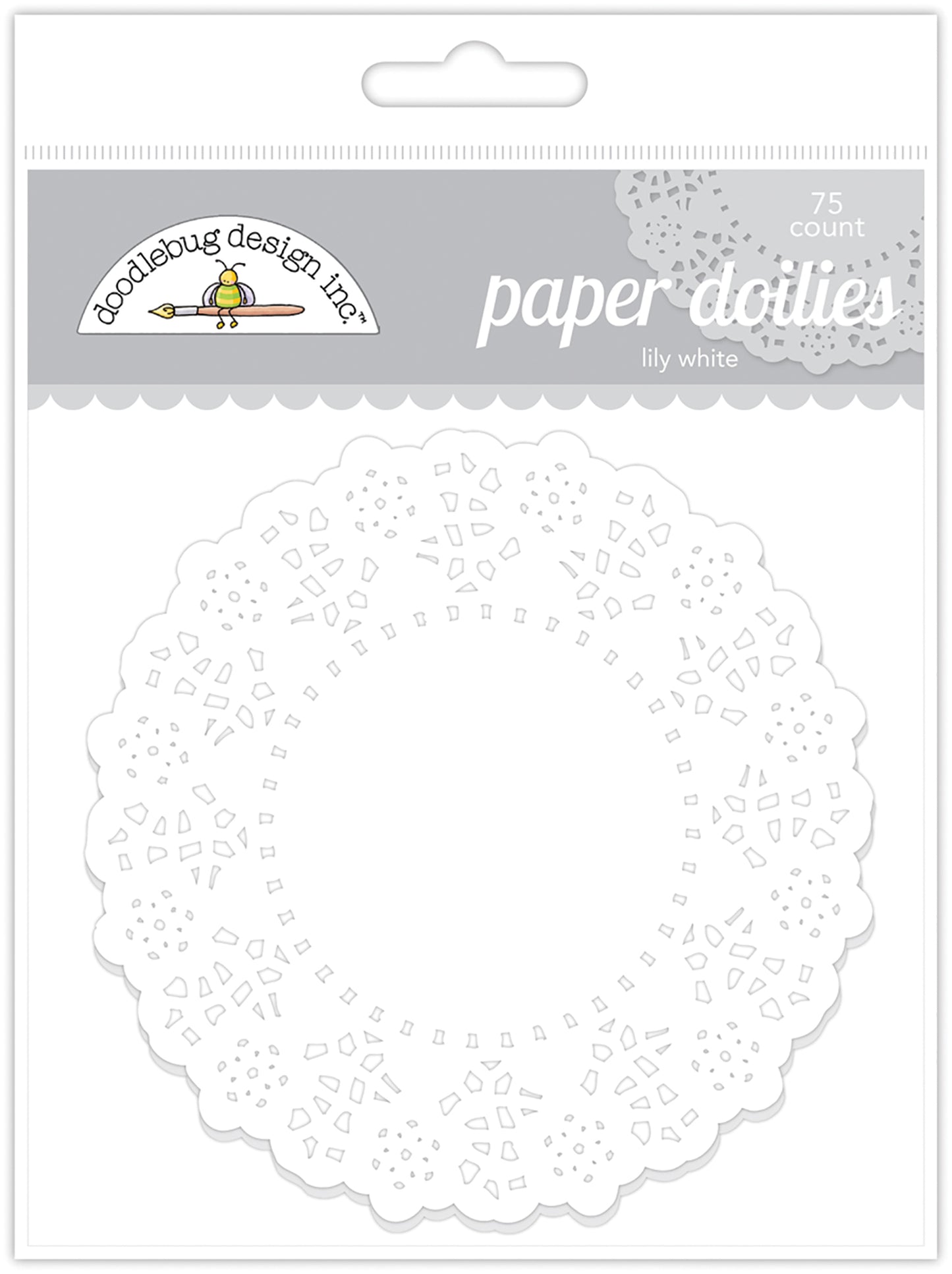 Doodlebug Design - Paper Doilies - Lily White
