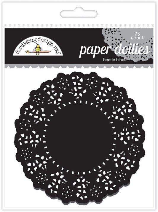 Doodlebug Design - Paper Doilies - Beetle Black