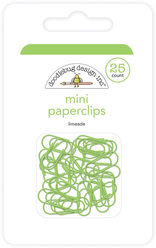 Doodlebug Design - Mini Paperclips - Limeade