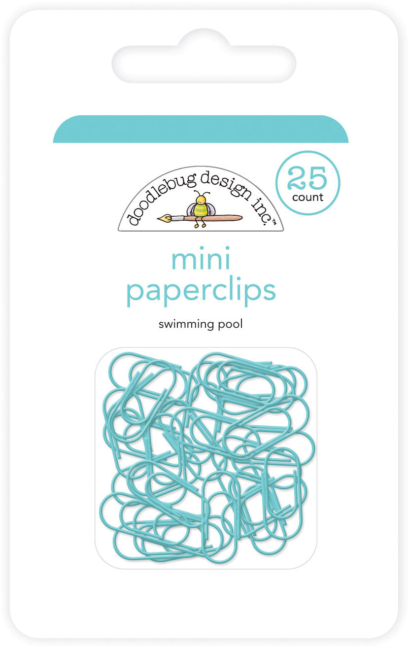 Doodlebug Design - Mini Paperclips - Swimming Pool