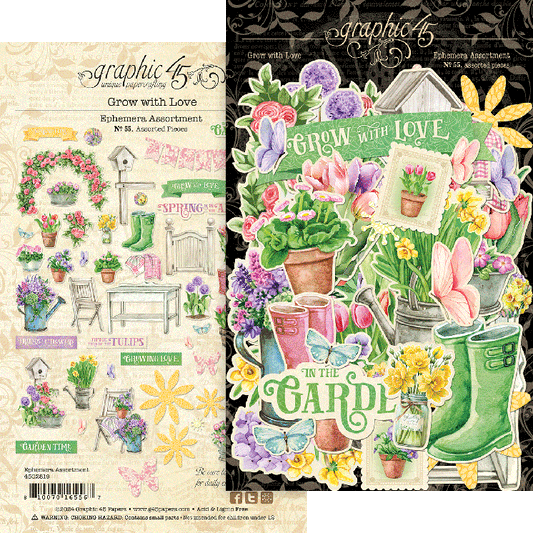 Graphic 45 Grow With Love Ephemera Set