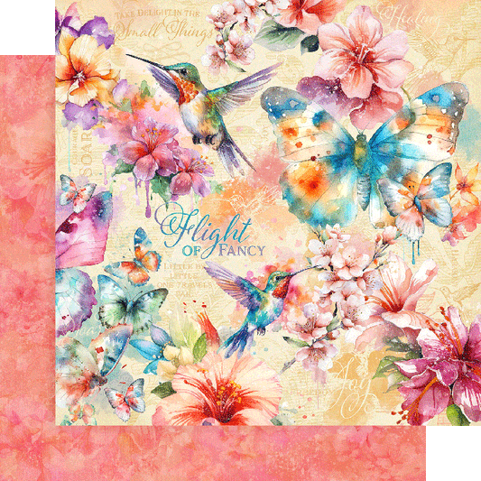 Graphic 45 - Flight of Fancy - Flight of Fancy 12 x 12 Paper