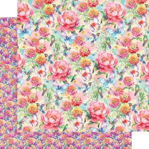 Graphic 45 - Flight of Fancy Collection - 12 x 12 Double-Side Designer Cardstock - Color My World