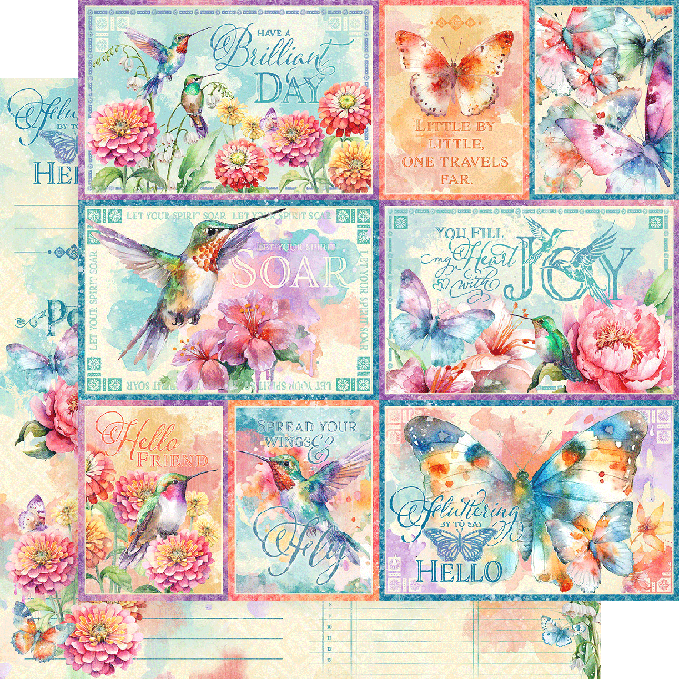 Graphic 45 Flight of Fancy 12 x 12 Collection Pack in