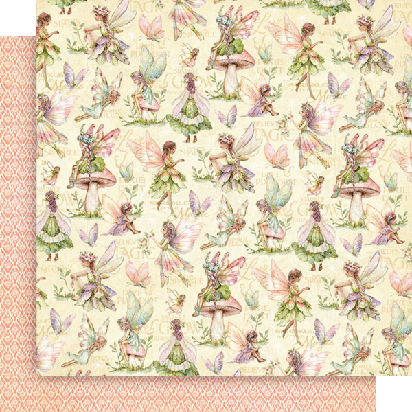 Graphic 45 - Fairy Boutique Collection - 12 x 12 Double-Side Cardstock - Woodland Sprites
