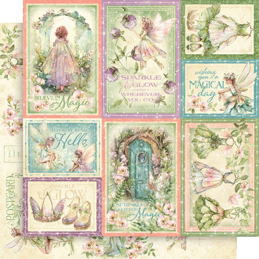 Graphic 45 - Fairy Boutique Collection - 12 x 12 Double-Side Cardstock - Make A Wish