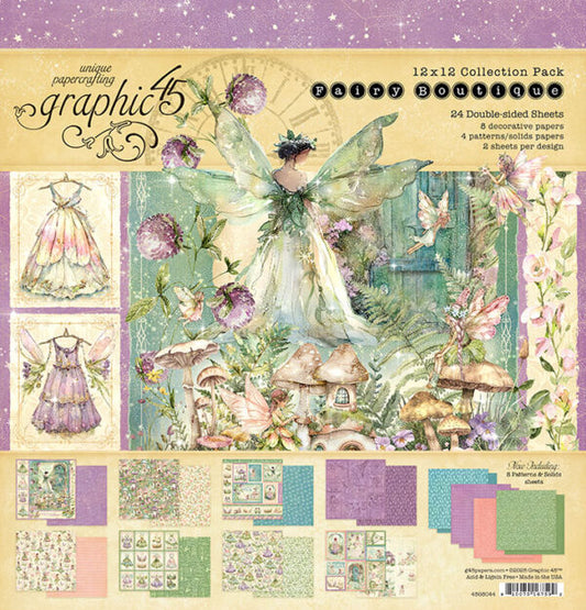 Graphic 45 - Fairy Boutique Collection - 12 x 12 Collection Pack