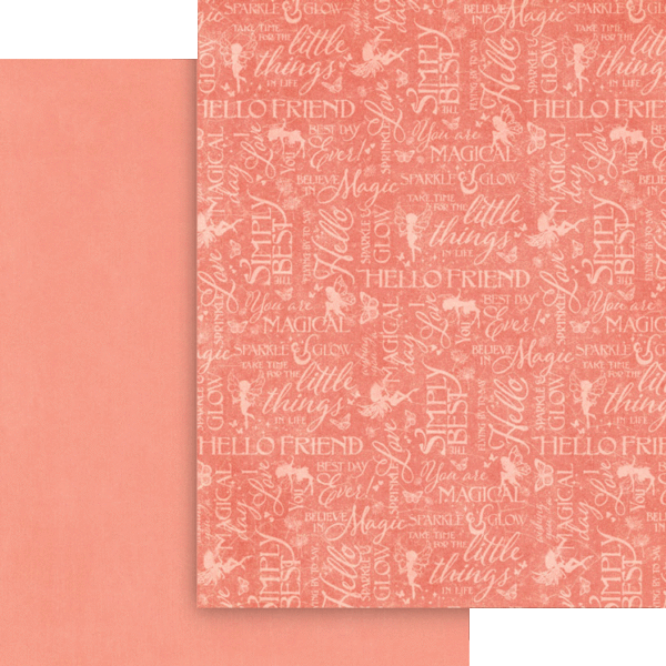 Graphic 45 - Fairy Boutique Collection - 8.5" x 11" Solids & Patterns pack