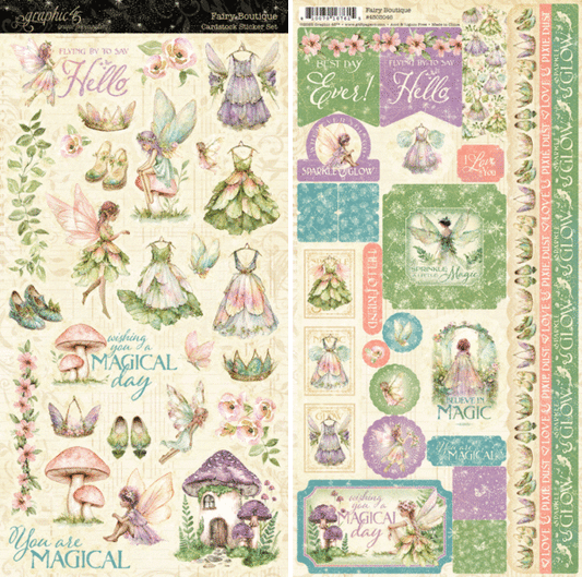 Graphic 45 - Fairy Boutique Collection - Sticker Set