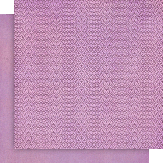 Graphic 45 - Fairy Boutique Collection - 12 x 12 Double-Side Cardstock - Lilac Lavender Pattern & Solid