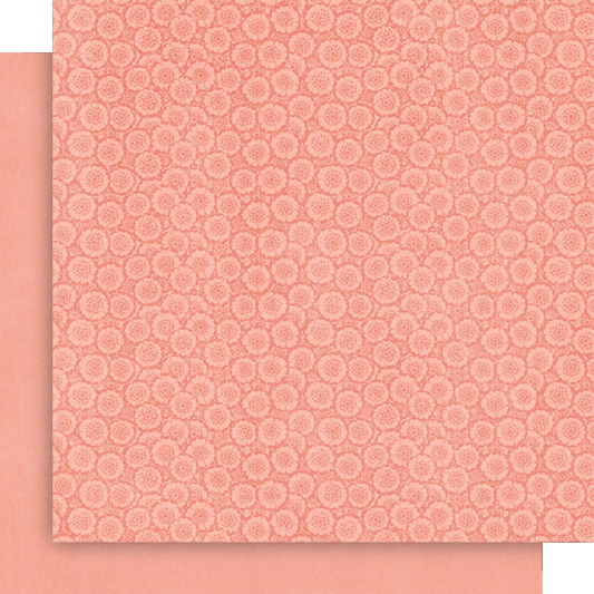 Graphic 45 - Fairy Boutique Collection - 12 x 12 Double-Side Cardstock - Posey Pink Pattern & Solid Sheet