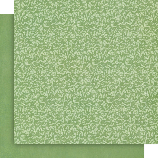 Graphic 45 - Fairy Boutique Collection - 12 x 12 Double-Side Cardstock - Spring Green Pattern & Solid Sheet