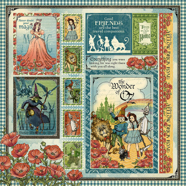 Graphic 45 - Wonder of Oz Collection - Double-Sided Cardstock 12"X12" - Wonder of Oz