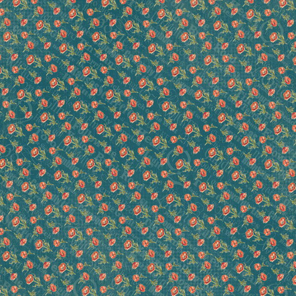 Graphic 45 - Wonder of Oz Collection - Double-Sided Cardstock 12"X12" - Field of Poppies