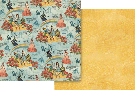 Graphic 45 - Wonder of Oz Collection - Double-Sided Cardstock 12"X12" - Never Doubt Your Magic