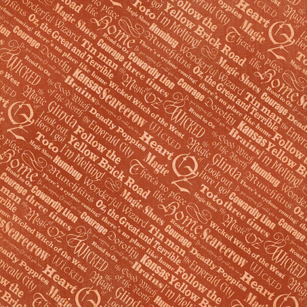 Graphic 45 - Wonder of Oz Collection - Double-Sided Cardstock 12"X12" - You Were There All Along