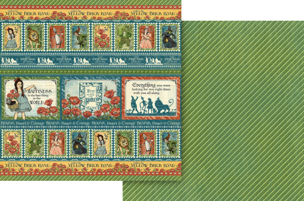 Graphic 45 - Wonder of Oz Collection - Double-Sided Cardstock 12"X12" - Good Friends