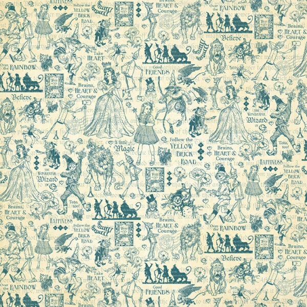 Graphic 45 - Wonder of Oz Collection - Double-Sided Cardstock 12"X12" - Over the Rainbow