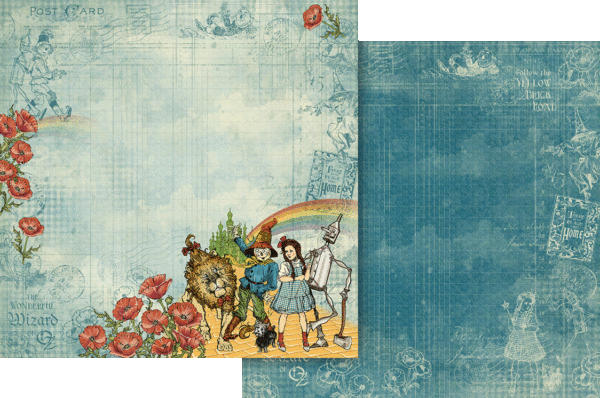 Graphic 45 - Wonder of Oz Collection - Double-Sided Cardstock 12"X12" - Shared Experience