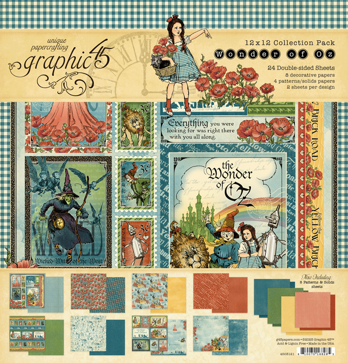 Graphic 45 - Wonder of Oz Collection - 12 x 12 Collection Pack