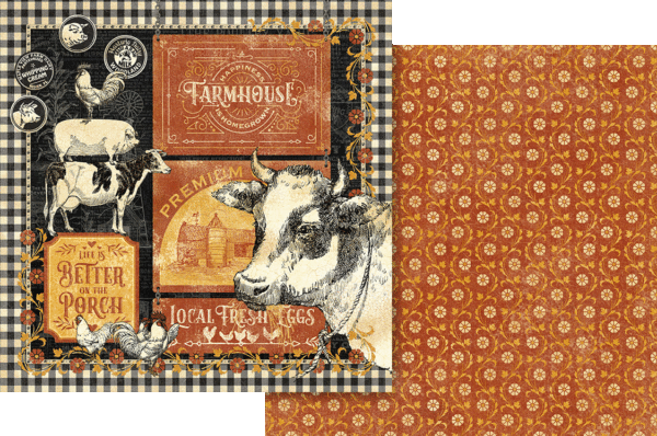 Graphic 45 - Farmhouse Collection — 12 x 12 Keepsake Edition