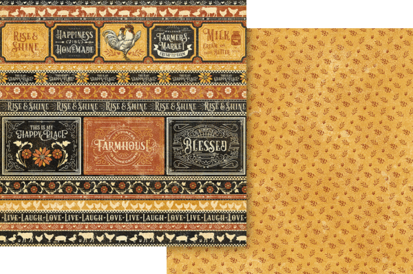 Graphic 45 - Farmhouse Collection — 12 x 12 Keepsake Edition